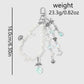 Keypus - Muted Ocean Motif Beaded Keychain