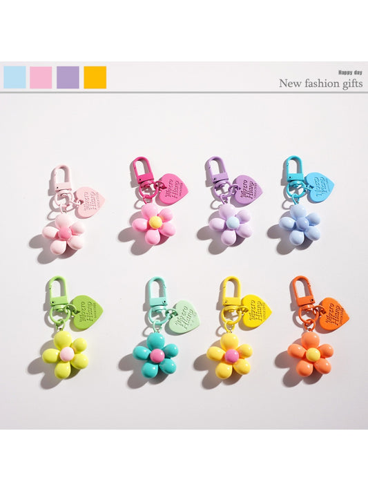 Keypus - Cartoon Flower Keychain Pendant