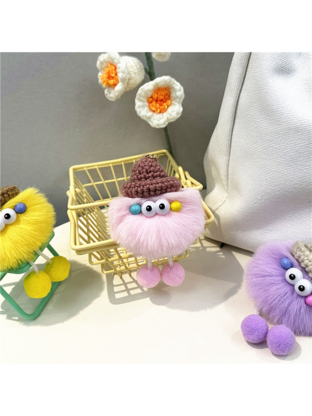 Keypus - Cute Quirky Soot Sprite Keychain
