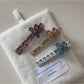 Beau - Scalloped Trim Floral Decorative Hair Clip