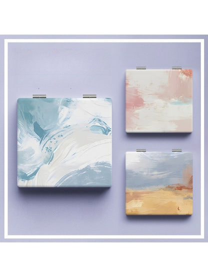 Mirroray - Minimalist Oil Painting Style Makeup Mirror