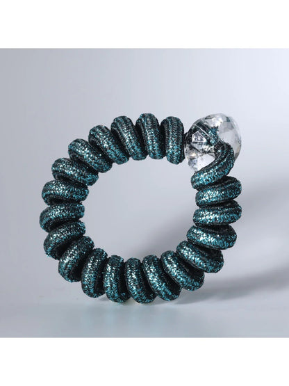 Gifty - Solid Color Spiral Hair Ties