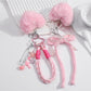 Keypus - Y2K Plush Heart Bow Charm Keychain Bag Charm