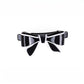 Beau bow hair clip shown from above, emphasizing symmetrical bow design