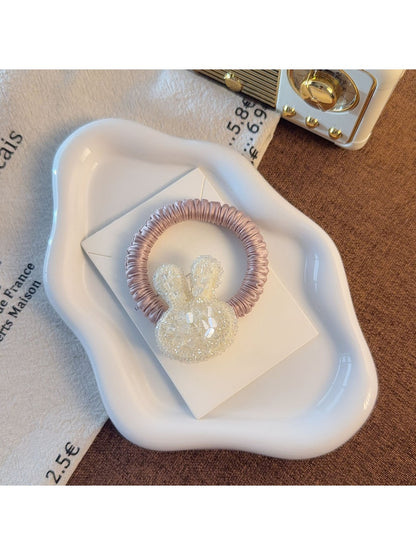 Gifty - Cute Bunny Detail Elastic Hair Tie