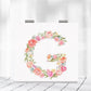 Mirroray - Elegant Floral Letter Print Compact Mirror