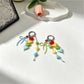 Keypus - Acrylic Heart and Bow Charm Chain Keychain