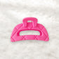 Beau - Geometric Hollow Out Plastic Alloy Claw Clip