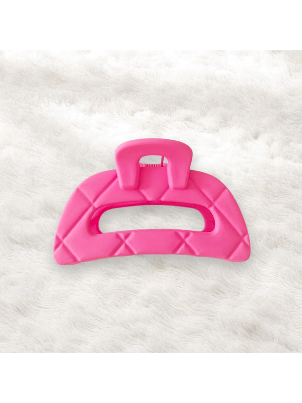 Beau - Geometric Hollow Out Plastic Alloy Claw Clip