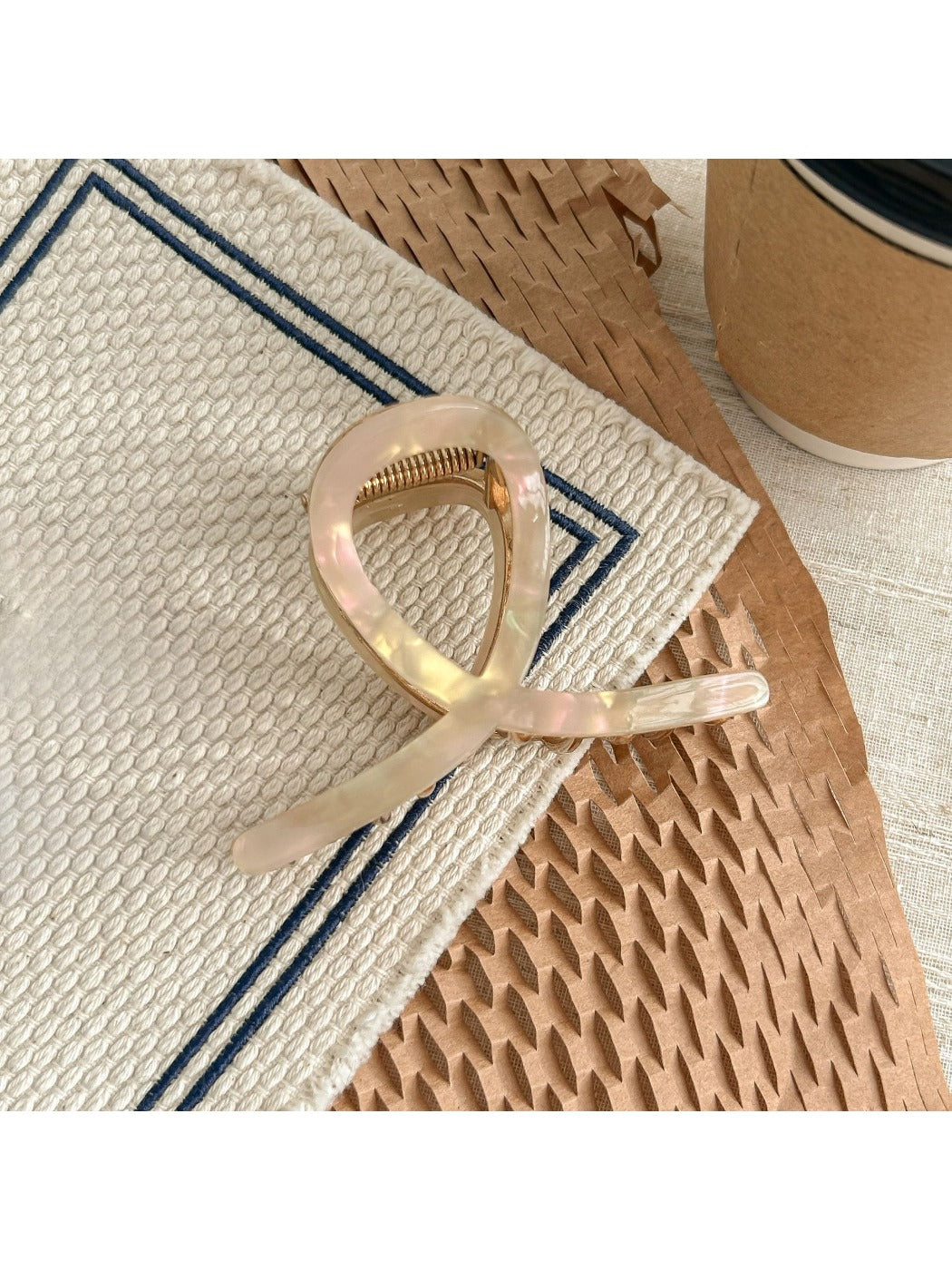 Beau - Iridescent Geometric Hair Claw Clip