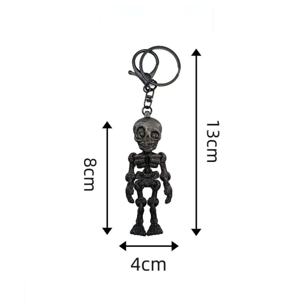 Keypus - Halloween 3D Printed Articulated Skeleton Keychain