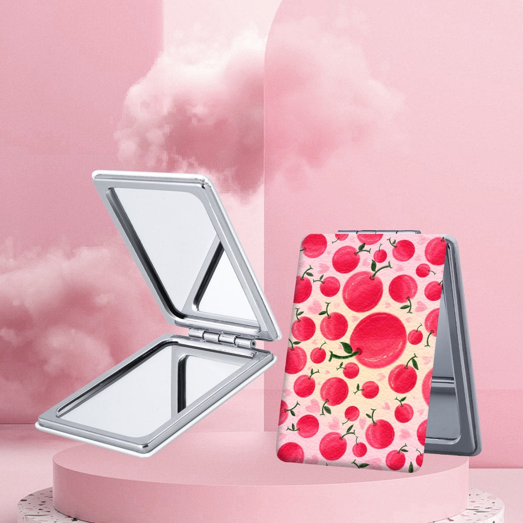Mirroray - Cartoon Watermelon Print Folding Makeup Mirror