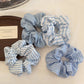 Gifty - Simple Striped Polyester Hair Accessory Scrunchie