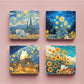 Mirroray - Landscape Painting Theme Printed Folding Mirror