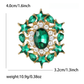 Brovia - Creative Alloy Glass Inlay Pin Brooch