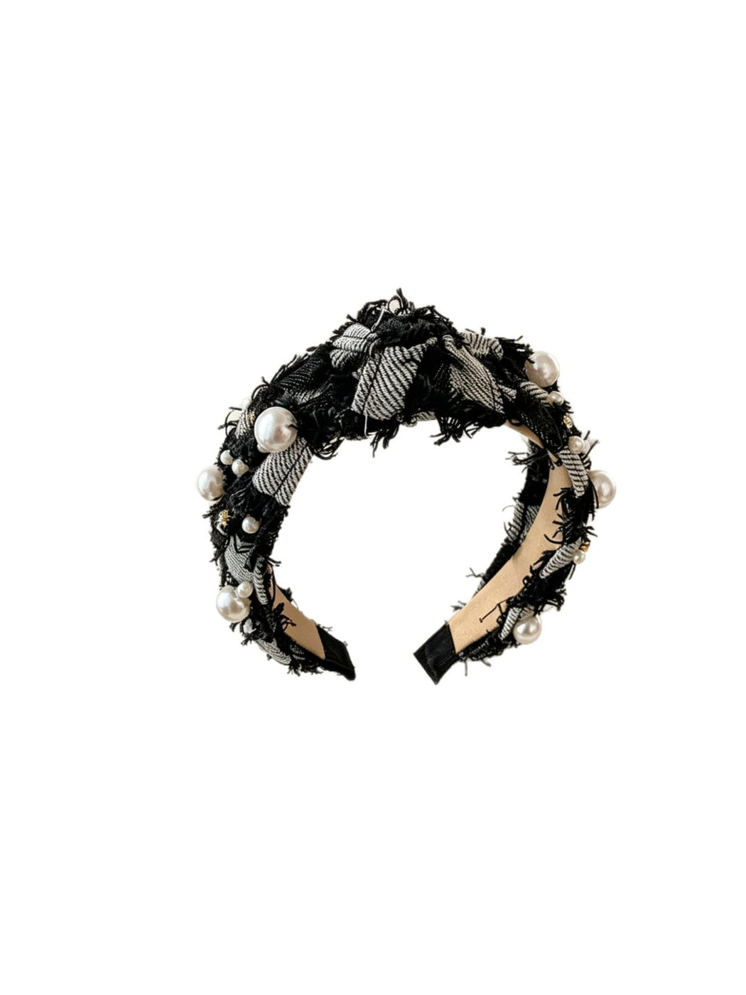 Gifty - Denim Look Knotted Bow Detail Headband
