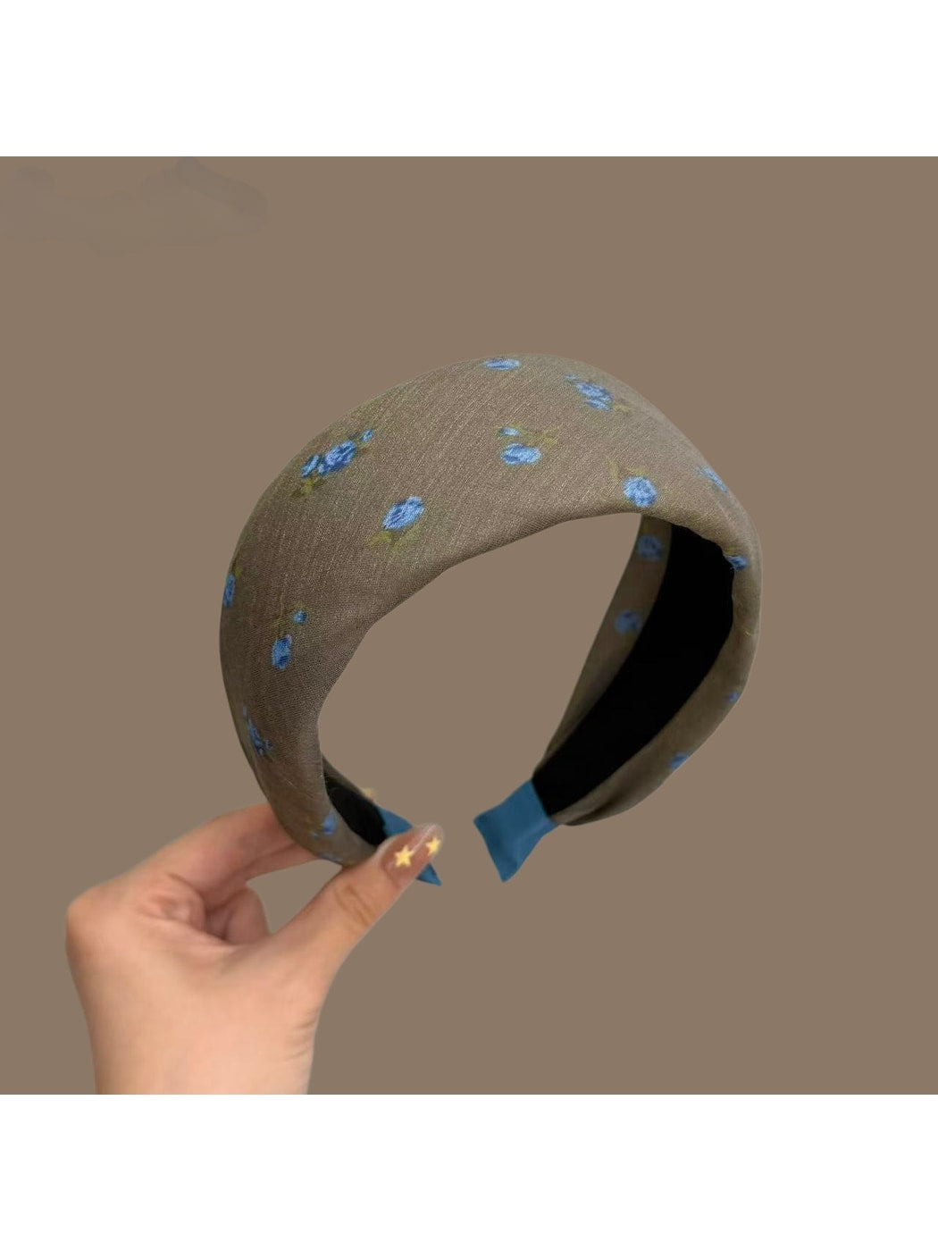Gifty - Retro Floral Polyester Plastic Headband