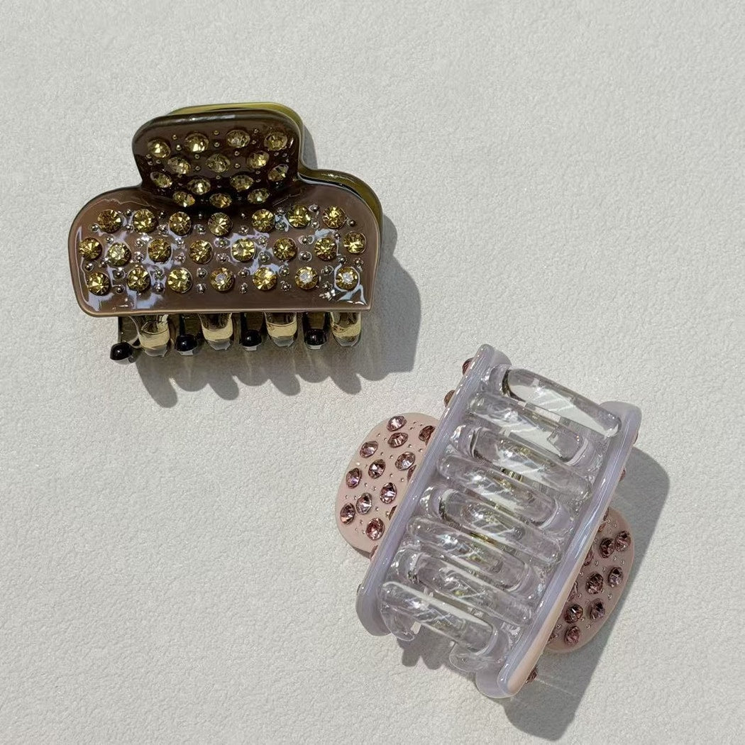 Beau - Shiny Rhinestone Tiny Hair Claw Clip