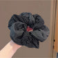 Gifty - Blue Polka Dot Double Layer Hair Tie Vintage
