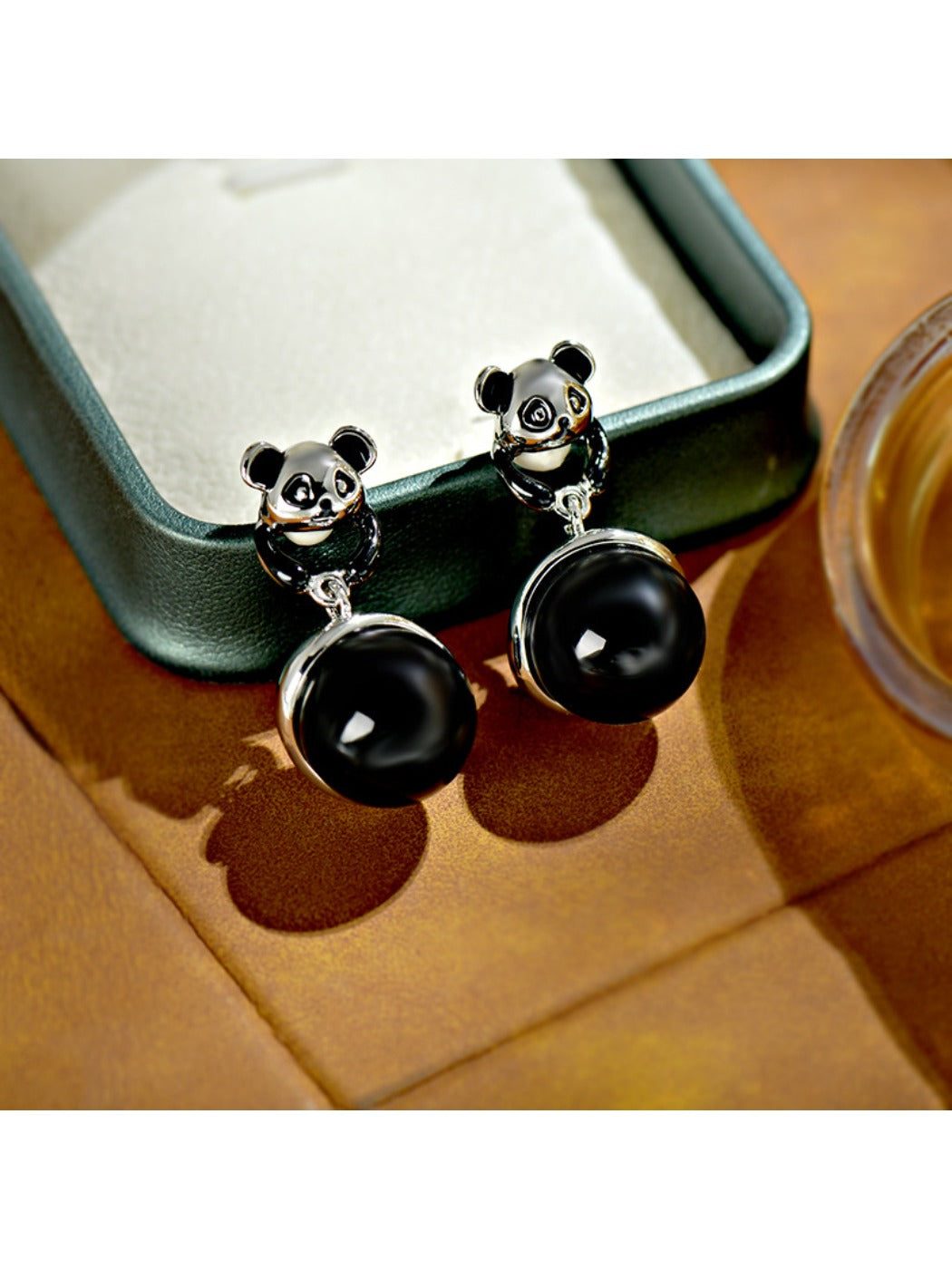 Earedge - Cute Panda Shaped Earrings