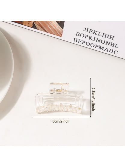 Beau - Minimalist Square Openwork Hair Claw Clip