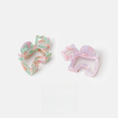 Beau - Acetate Cartoon Dog Hollow Claw Clip