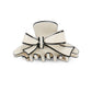 Beau - Acetate Fiber Bow Edge Trim Claw Clip