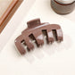 Beau - Soft Feel Arched Plastic Hair Styling Claw Clip