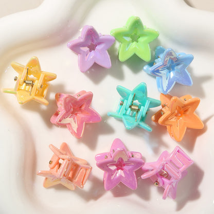 Beau - Glossy Star Shaped PS Decorative Claw Clip
