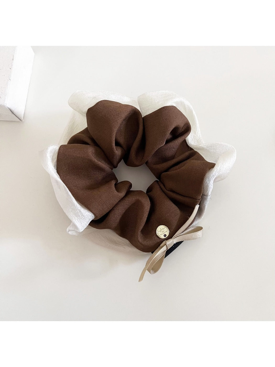 Gifty - Solid Color Bow Fabric Hair Ties