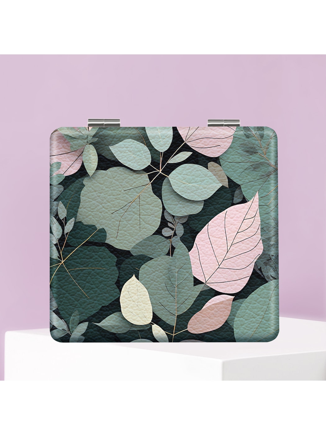 Mirroray - Square Leaf Pattern Portable Folding Mirror