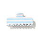 Beau - Rounded Striped Acetate Hair Claw Clip