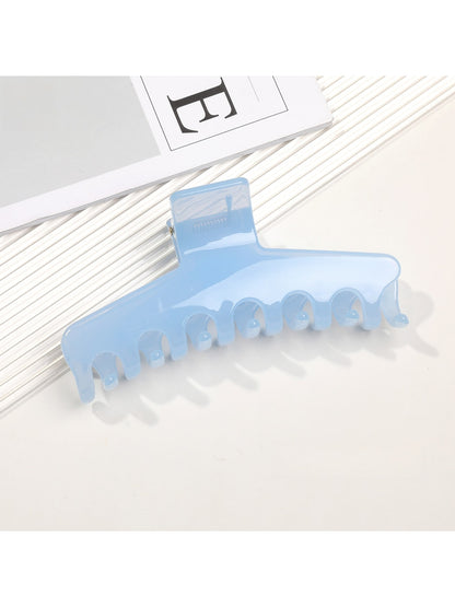 Beau - Jelly Finish Wide Shape Women's Claw Hair Clip
