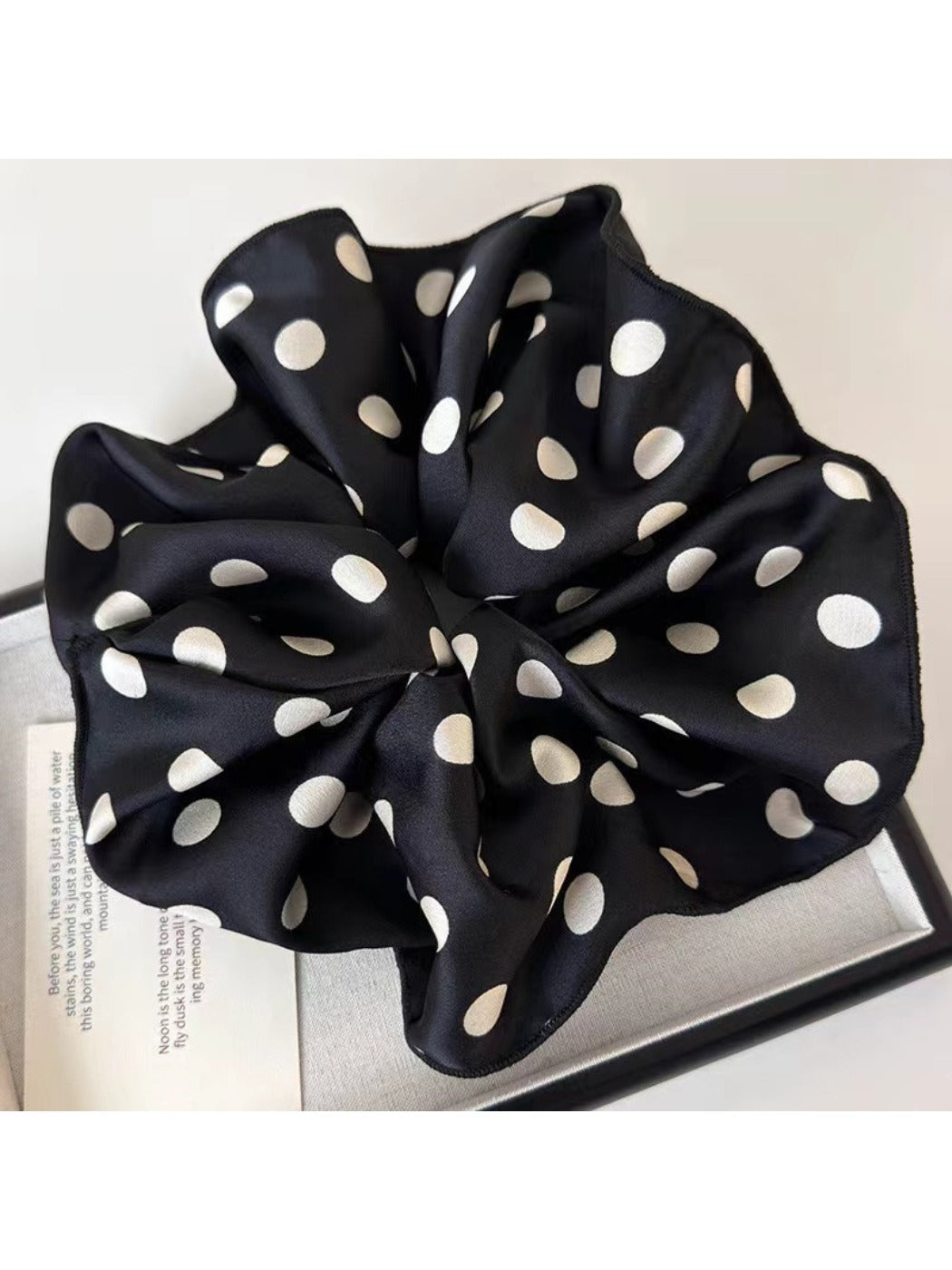 Gifty - Versatile Large Polka Dot Scrunchie