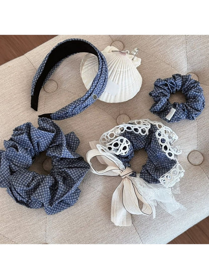 Gifty - Small Floral Print Scrunchie and Headband