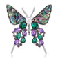 Brovia - Butterfly Inlay Alloy Fashion Brooch