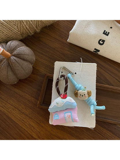Keypus - Blue Puppy Bag Charm Keychain