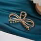 Beau - Bow Detail Geometric Metal Claw Hair Clip