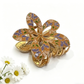 Beau - Openwork Butterfly Floral Hair Claw Clip