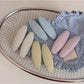 Beau - Mixed Material Textured Oval Side Hair Clip