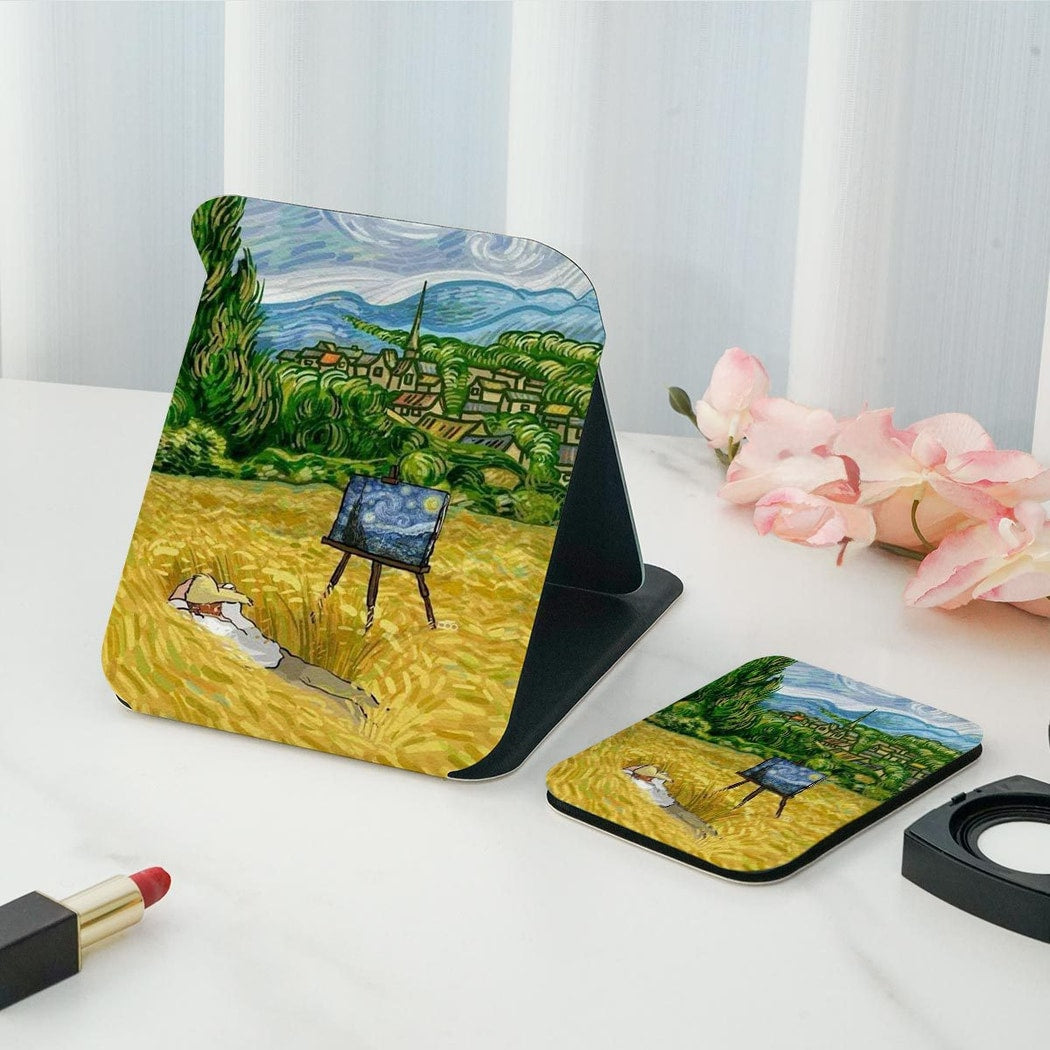 Mirroray - Art Print Portable Folding Makeup Mirror