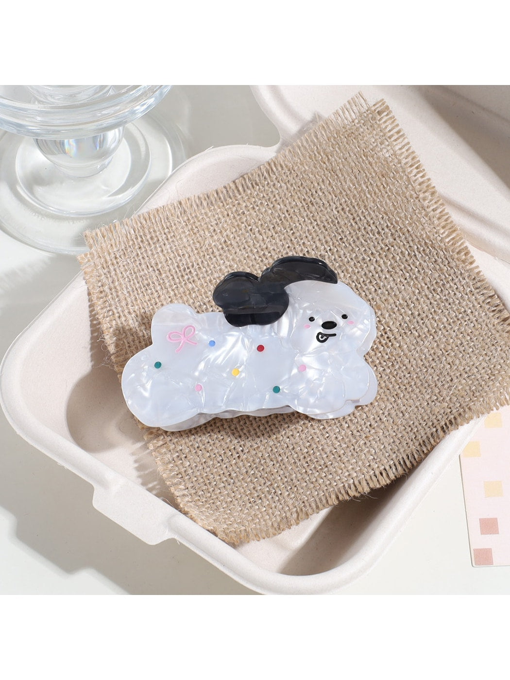 Beau - Glossy Acrylic Animal Design Hair Claw Clip
