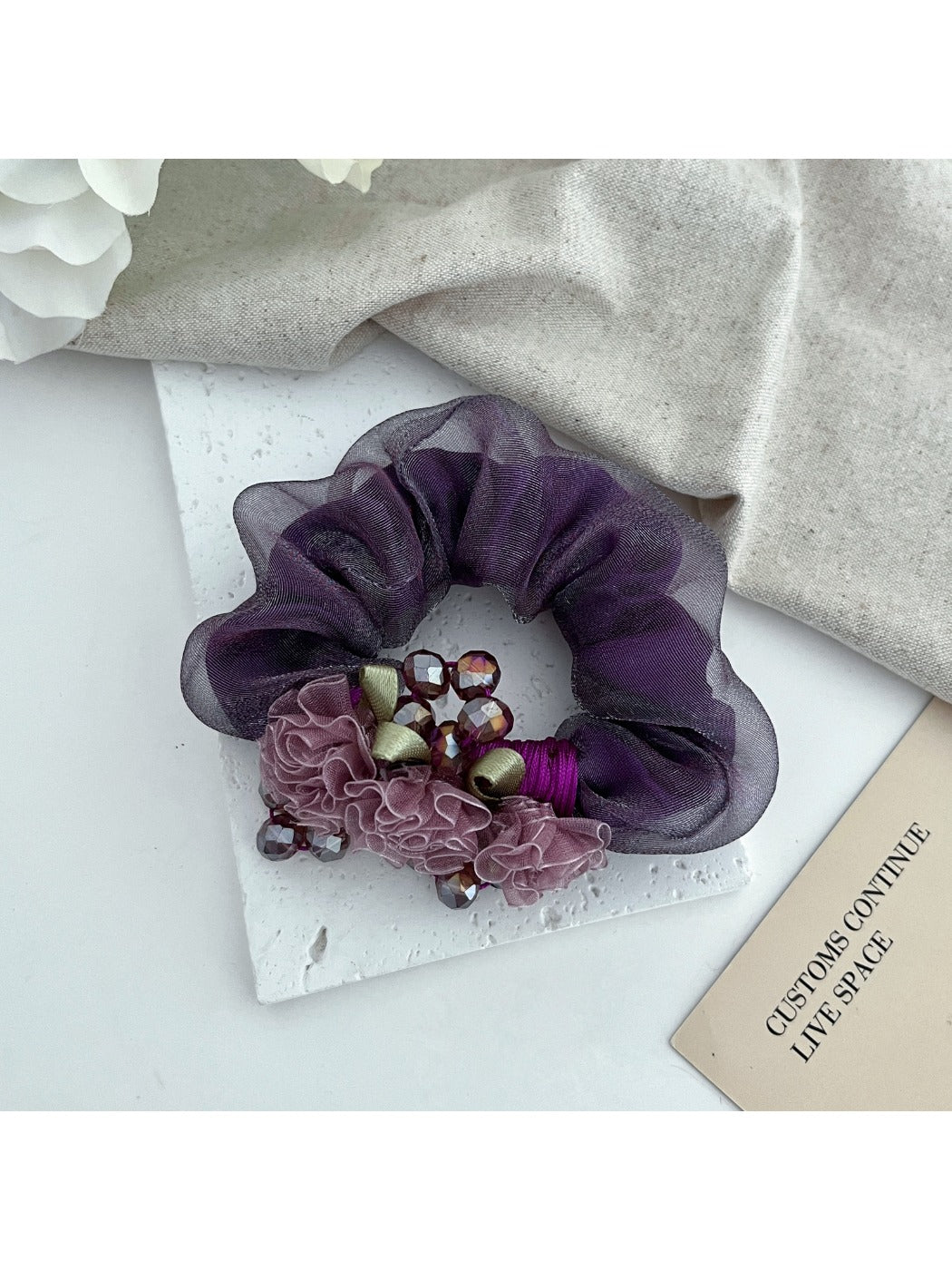 Gifty - Sheer Scrunchies High Elastic Hair Ties