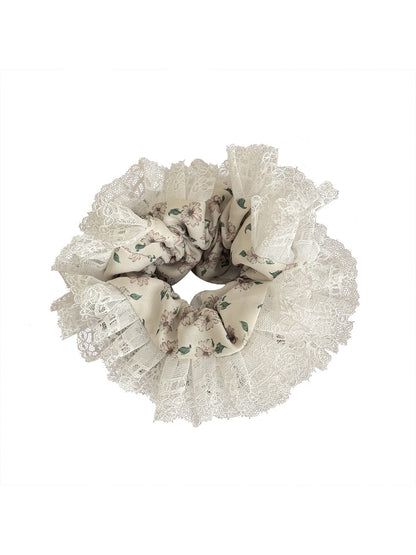 Gifty - Sweet Lace Floral Scrunchie for Ponytail
