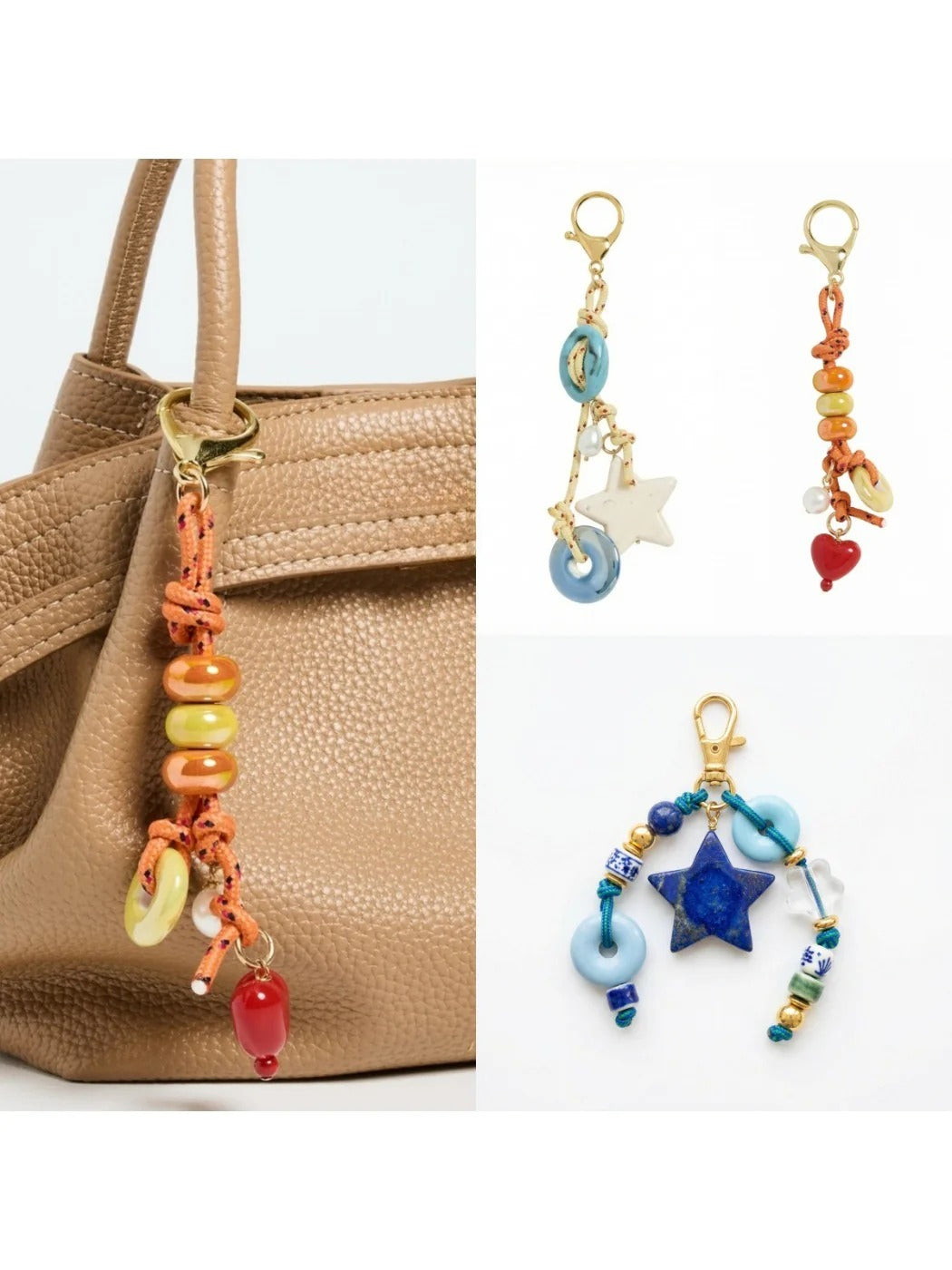Keypus - Vintage Beaded Bag Charm Keychain