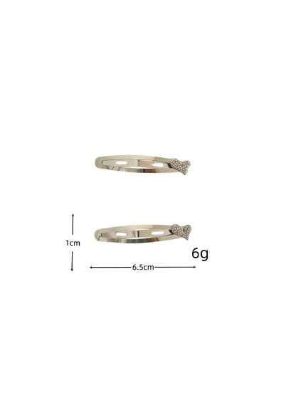 Beau - Alloy Floral Detail Snap Hair Clip