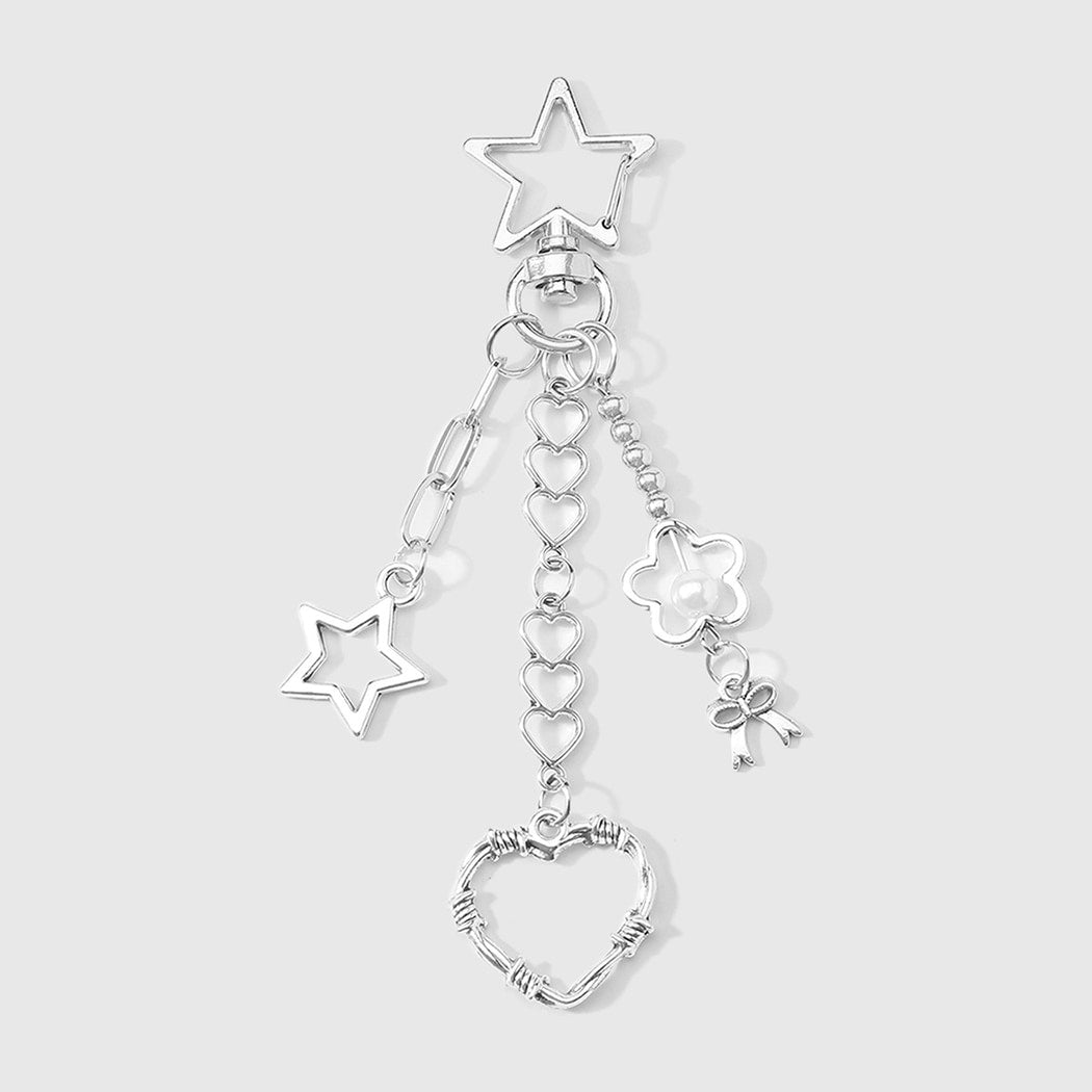 Keypus - Y2K Star Heart and Cross Keychain