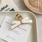 Beau - Geometric Bow Accent Hair Claw Clip