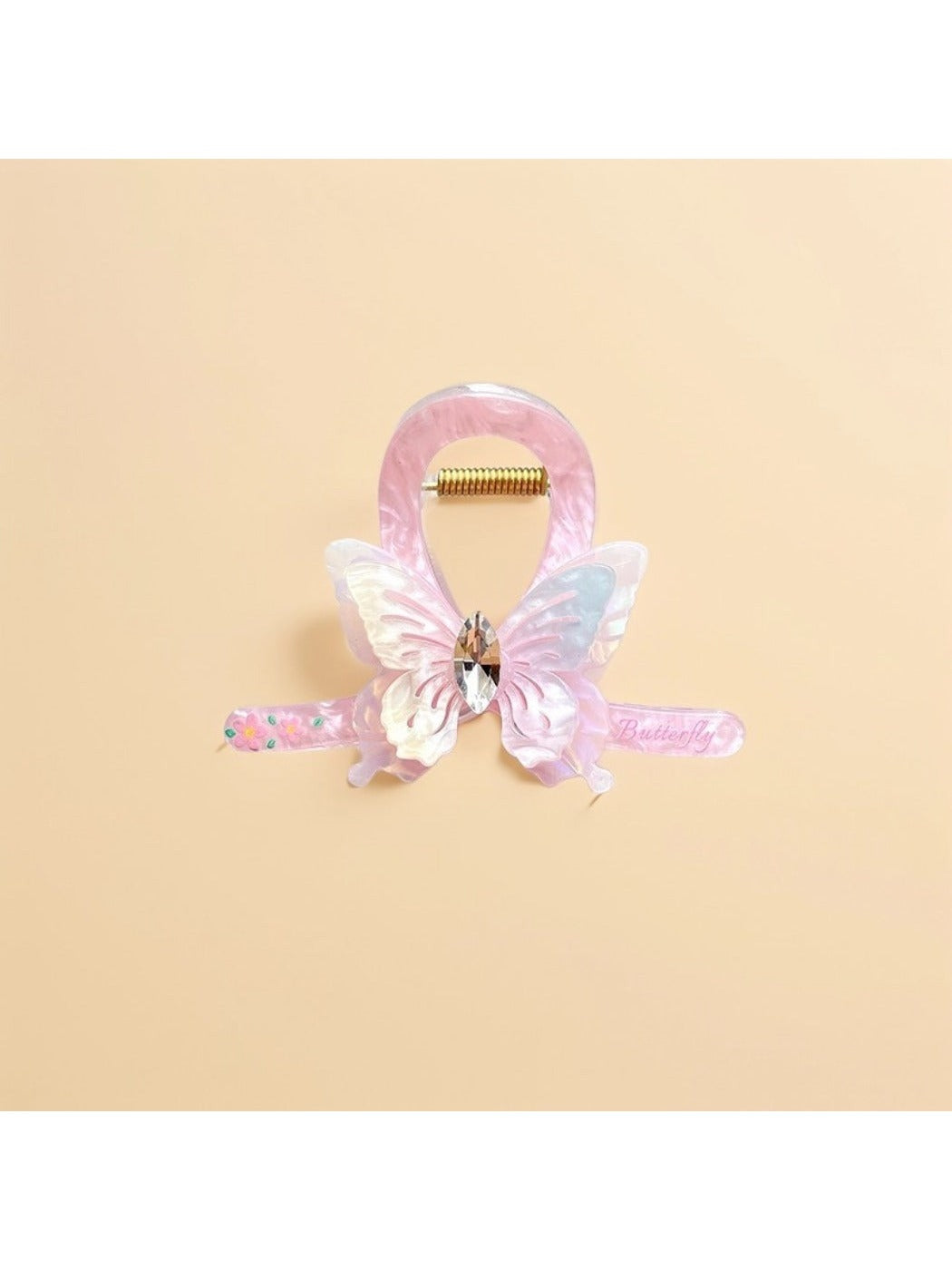Beau - Ribbon Bow Butterfly Hair Claw Clip