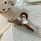Beau - Dainty Interlocking Hearts Hair Claw Clip